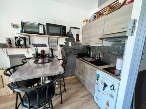 Studio Cabine au Centre des Angles avec Balcon, Casier à Skis, et Kitchenette Équipée - FR-1-593-86 Les Angles